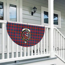 ScotsTee Shop Scottish Skene of Cromar Modern Crest Tartan Non-Pleated Fan Flag Bunting Banner