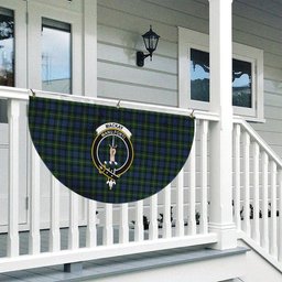 ScotsTee Shop Scottish MacKay Bonner Crest Tartan Non-Pleated Fan Flag Bunting Banner