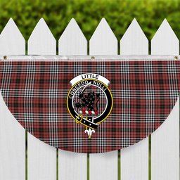 ScotsTee Shop Scottish Little of Morton Rigg Ancient Crest Tartan Non-Pleated Fan Flag Bunting Banner
