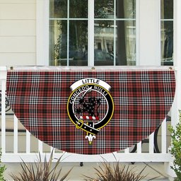 ScotsTee Shop Scottish Little of Morton Rigg Ancient Crest Tartan Non-Pleated Fan Flag Bunting Banner
