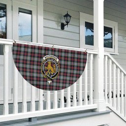 ScotsTee Shop Scottish MacPherson Dress 1 Crest Tartan Non-Pleated Fan Flag Bunting Banner