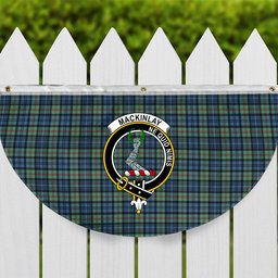 ScotsTee Shop Scottish MacKinlay Ancient Crest Tartan Non-Pleated Fan Flag Bunting Banner
