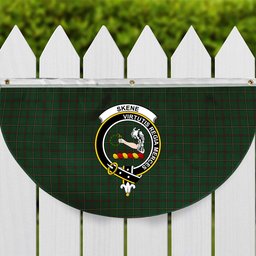 ScotsTee Shop Scottish Skene Hunting Crest Tartan Non-Pleated Fan Flag Bunting Banner