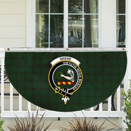ScotsTee Shop Scottish Skene Hunting Crest Tartan Non-Pleated Fan Flag Bunting Banner