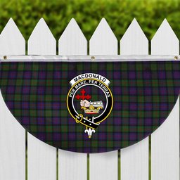ScotsTee Shop Scottish MacDonald Crest Tartan Non-Pleated Fan Flag Bunting Banner