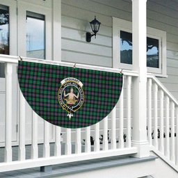 ScotsTee Shop Scottish Urquhart Broad Red Ancient Crest Tartan Non-Pleated Fan Flag Bunting Banner