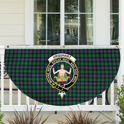 ScotsTee Shop Scottish Urquhart Broad Red Ancient Crest Tartan Non-Pleated Fan Flag Bunting Banner