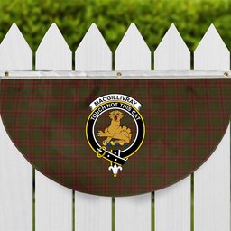 ScotsTee Shop Scottish MacGillivray Hunting Crest Tartan Non-Pleated Fan Flag Bunting Banner