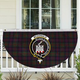 ScotsTee Shop Scottish McDonald of Clan Ranald Crest Tartan Non-Pleated Fan Flag Bunting Banner