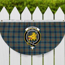 ScotsTee Shop Scottish Thomson Hunting Ancient Crest Tartan Non-Pleated Fan Flag Bunting Banner