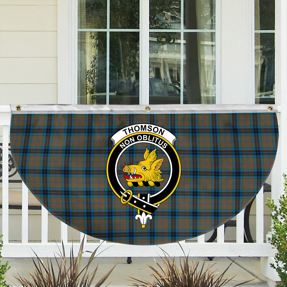 ScotsTee Shop Scottish Thomson Hunting Ancient Crest Tartan Non-Pleated Fan Flag Bunting Banner