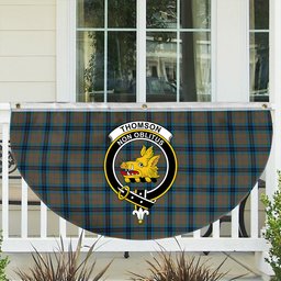 ScotsTee Shop Scottish Thomson Hunting Ancient Crest Tartan Non-Pleated Fan Flag Bunting Banner