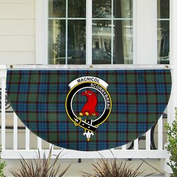 ScotsTee Shop Scottish MacNicol Hunting Crest Tartan Non-Pleated Fan Flag Bunting Banner