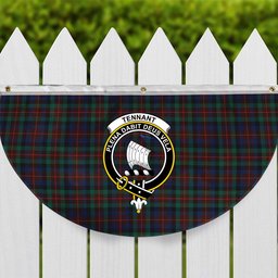 ScotsTee Shop Scottish Tennant Modern Crest Tartan Non-Pleated Fan Flag Bunting Banner