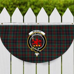 ScotsTee Shop Scottish McDuff Hunting Modern Crest Tartan Non-Pleated Fan Flag Bunting Banner