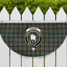 ScotsTee Shop Scottish Tennant Ancient Crest Tartan Non-Pleated Fan Flag Bunting Banner