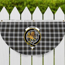 ScotsTee Shop Scottish MacFie of Colonsay Dress Crest Tartan Non-Pleated Fan Flag Bunting Banner