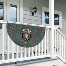 ScotsTee Shop Scottish McFarland Hunting Ancient Crest Tartan Non-Pleated Fan Flag Bunting Banner