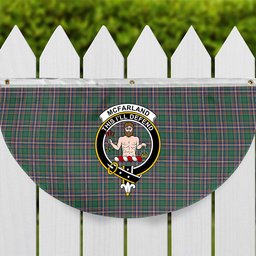 ScotsTee Shop Scottish McFarland Hunting Ancient Crest Tartan Non-Pleated Fan Flag Bunting Banner