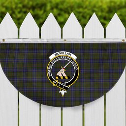 ScotsTee Shop Scottish McMillan Hunting Modern Crest Tartan Non-Pleated Fan Flag Bunting Banner