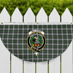 ScotsTee Shop Scottish McLaren Dress Crest Tartan Non-Pleated Fan Flag Bunting Banner