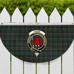 ScotsTee Shop Scottish Young Enterprise Scotland Crest Tartan Non-Pleated Fan Flag Bunting Banner