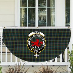 ScotsTee Shop Scottish Young Enterprise Scotland Crest Tartan Non-Pleated Fan Flag Bunting Banner