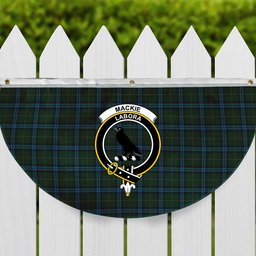 ScotsTee Shop Scottish Mackie Crest Tartan Non-Pleated Fan Flag Bunting Banner