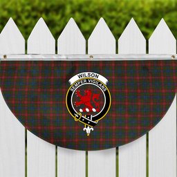 ScotsTee Shop Scottish Wilson Janet Crest Tartan Non-Pleated Fan Flag Bunting Banner