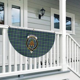 ScotsTee Shop Scottish McKenzie Ancient Crest Tartan Non-Pleated Fan Flag Bunting Banner