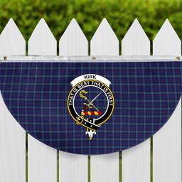 ScotsTee Shop Scottish Kircaldy Crest Tartan Non-Pleated Fan Flag Bunting Banner