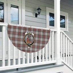 ScotsTee Shop Scottish McBean Dress Modern Crest Tartan Non-Pleated Fan Flag Bunting Banner