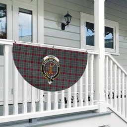 ScotsTee Shop Scottish Spens Crest Tartan Non-Pleated Fan Flag Bunting Banner
