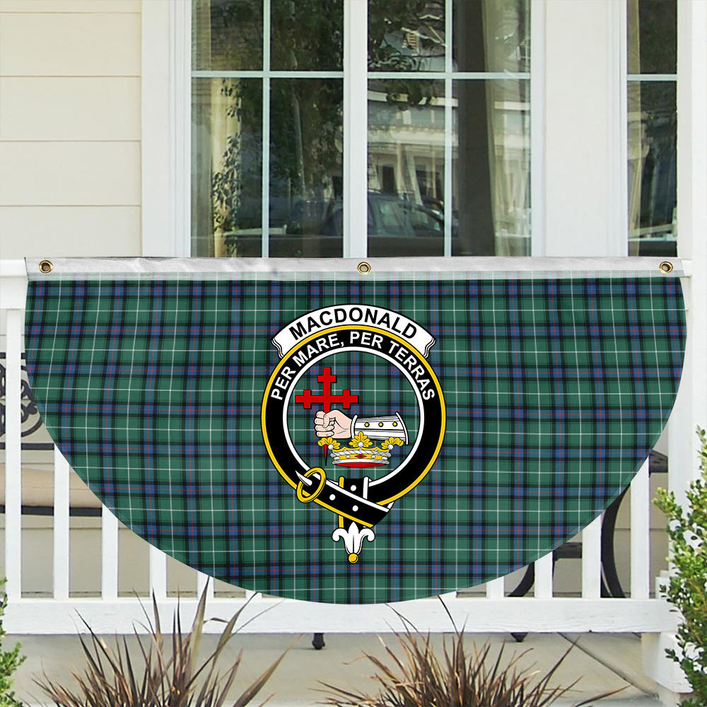 ScotsTee Shop Scottish MacDonald of the Isles Hunting Ancient Crest Tartan Non-Pleated Fan Flag Bunting Banner