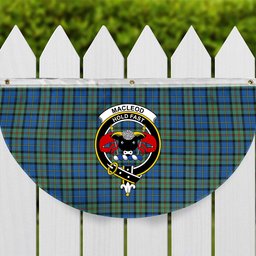 ScotsTee Shop Scottish MacLeod of Harris Ancient Crest Tartan Non-Pleated Fan Flag Bunting Banner