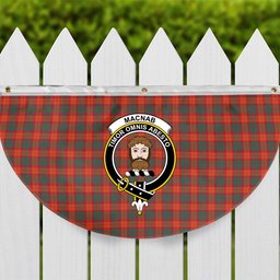 ScotsTee Shop Scottish MacNab Ancient Crest Tartan Non-Pleated Fan Flag Bunting Banner