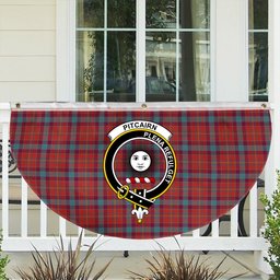 ScotsTee Shop Scottish Pitcairn Heritage Ancient Crest Tartan Non-Pleated Fan Flag Bunting Banner