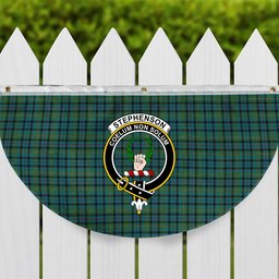 ScotsTee Shop Scottish Stephenson Hunting Ancient Crest Tartan Non-Pleated Fan Flag Bunting Banner