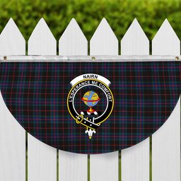 ScotsTee Shop Scottish Nairn Modern Crest Tartan Non-Pleated Fan Flag Bunting Banner