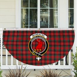 ScotsTee Shop Scottish McNeacail Modern Crest Tartan Non-Pleated Fan Flag Bunting Banner