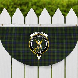 ScotsTee Shop Scottish Stewart Hunting Crest Tartan Non-Pleated Fan Flag Bunting Banner