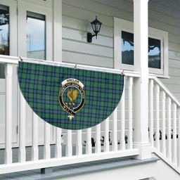 ScotsTee Shop Scottish Sinclair Hunting Ancient Crest Tartan Non-Pleated Fan Flag Bunting Banner