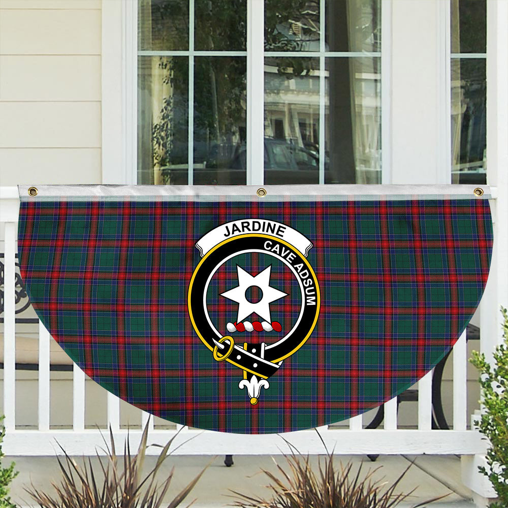 ScotsTee Shop Scottish Jardine Dress Modern Crest Tartan Non-Pleated Fan Flag Bunting Banner