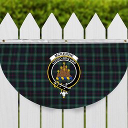 ScotsTee Shop Scottish McKenzie Modern Crest Tartan Non-Pleated Fan Flag Bunting Banner