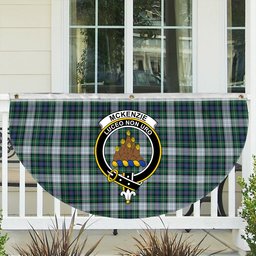 ScotsTee Shop Scottish McKenzie Dress Ancient Crest Tartan Non-Pleated Fan Flag Bunting Banner