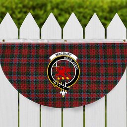 ScotsTee Shop Scottish MacDuff 5 Crest Tartan Non-Pleated Fan Flag Bunting Banner
