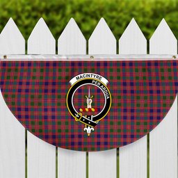 ScotsTee Shop Scottish MacIntyre Modern Crest Tartan Non-Pleated Fan Flag Bunting Banner