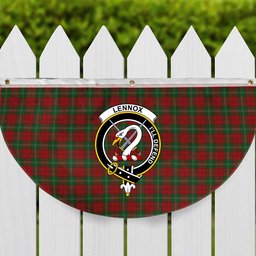 ScotsTee Shop Scottish Lennox Crest Tartan Non-Pleated Fan Flag Bunting Banner