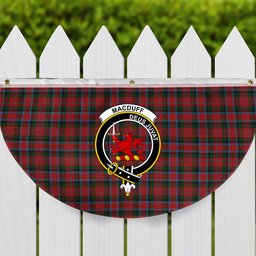 ScotsTee Shop Scottish MacDuff 2 Crest Tartan Non-Pleated Fan Flag Bunting Banner