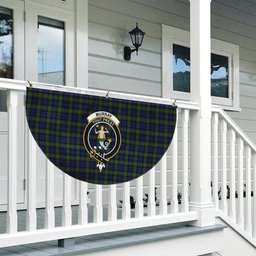 ScotsTee Shop Scottish Murray 1816 2 Crest Tartan Non-Pleated Fan Flag Bunting Banner
